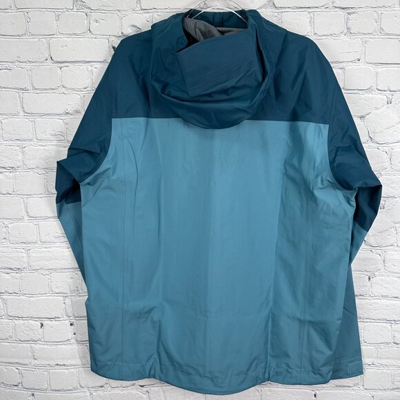 patagonia Men's Boulder Fork Waterproof Hooded Zip Up Rain Jacket, Size XL, Blue - Picture 8 of 16